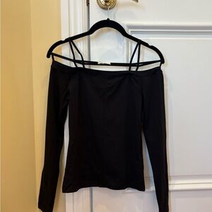 Jacquemus Black Off-Shoulder The Sierra long sleeves shirt size S